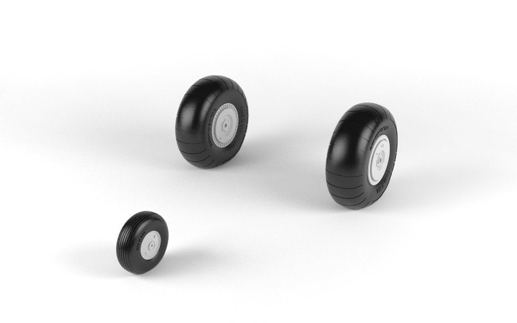 Armory Models AW48203 Junkers Ju 188 wheels w/ weighted tires 1/48