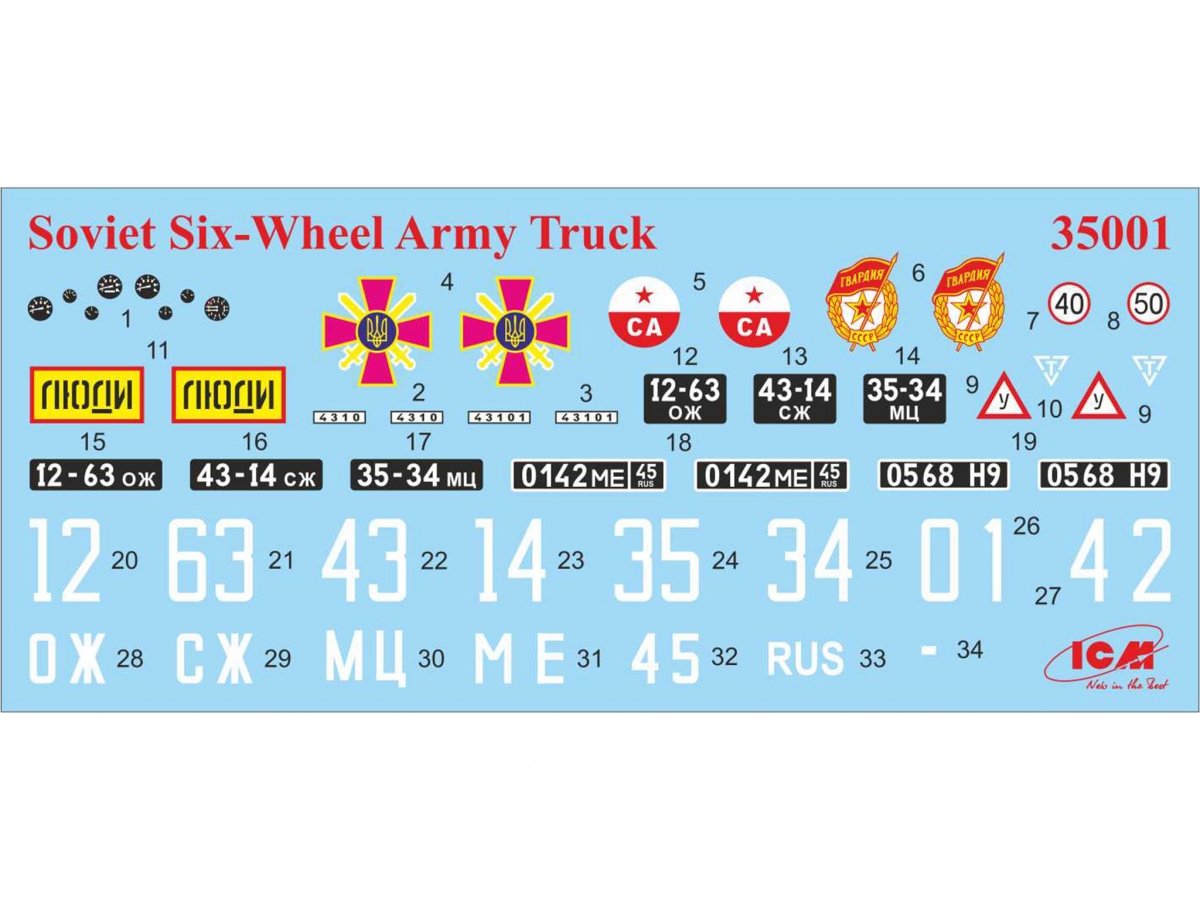 ICM 35002 Soviet Six-Wheel Army Truck with Shelter 1/35 – immagine 13