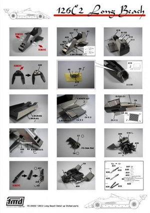 KA Models FE-20002 Ferrari 126C2 Long Beach Super Detail-Up parts set for Fujimi 1/20 – imagen 6
