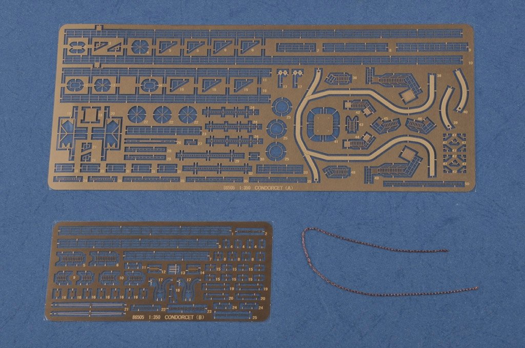 Hobby Boss 86505 French Navy Pre-Dreadnought Battleship Condorcet 1/350 – immagine 7