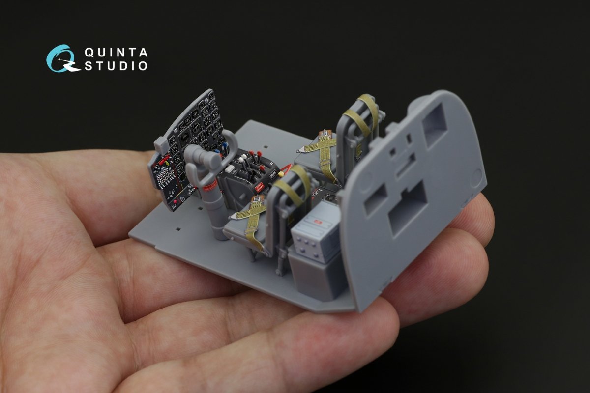 Quinta Studio QD32127 A-26B 3D-Printed &amp;amp; coloured Interior on decal paper (Hobby Boss) 1/32 – immagine 9