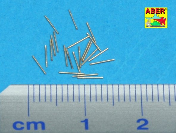 Aber 350L-16 Set of 20 pcs 20 mm L/65 barrels C/38 for German ships 1/350 – immagine 2