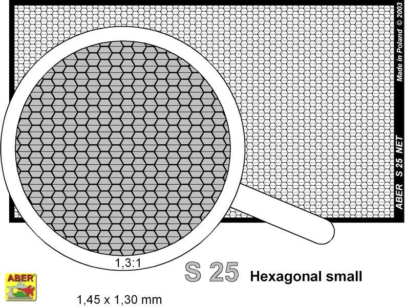 Aber S-25 Net with hexagonal mesh 1,5 x 1,4 mm – Bild 2