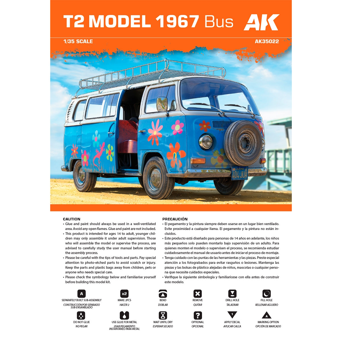 AK Interactive AK35022 T2 MODÈLE 1967 BUS 1/35 – image 10