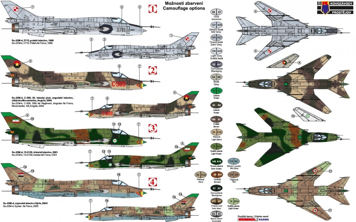 Kovozavody Prostejov KPM0197 Su-22M4 1/72 – imagen 2