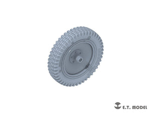 E.T. Model P35-124 WWII German Sd.kfz.250/Sd.kfz.10 Sagged Front Wheels for Dragon Kit 1/35 – imagen 2