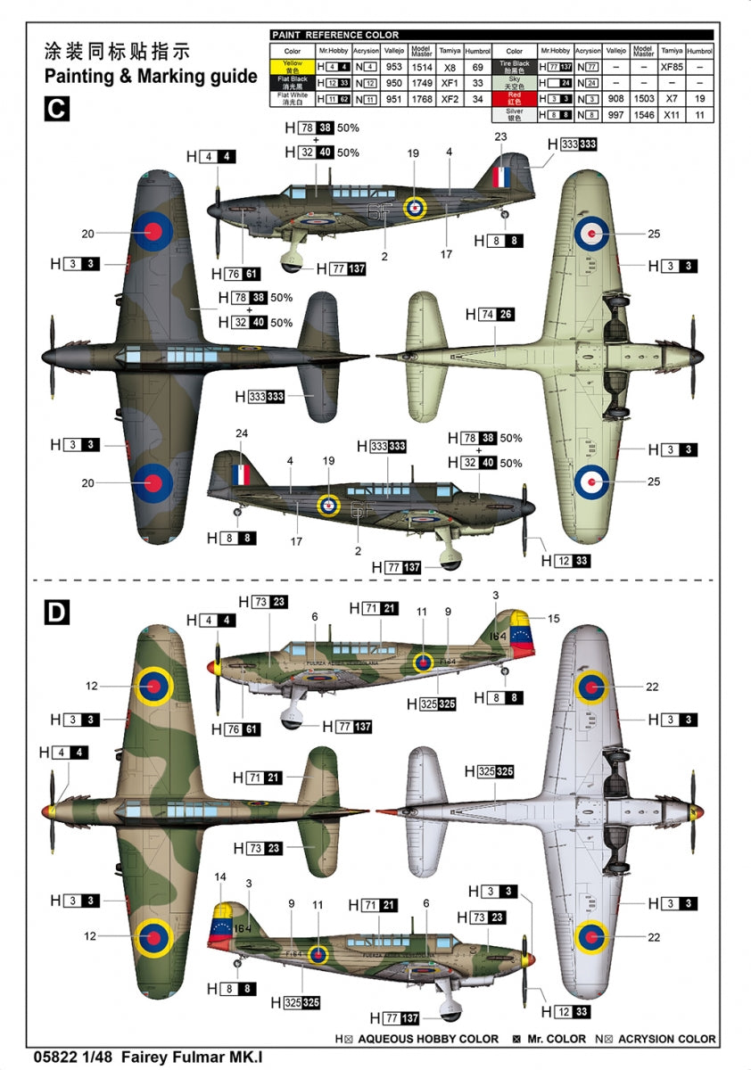 Trumpeter 05822 Fairey Fulmar MK.I 1/48 – Bild 3