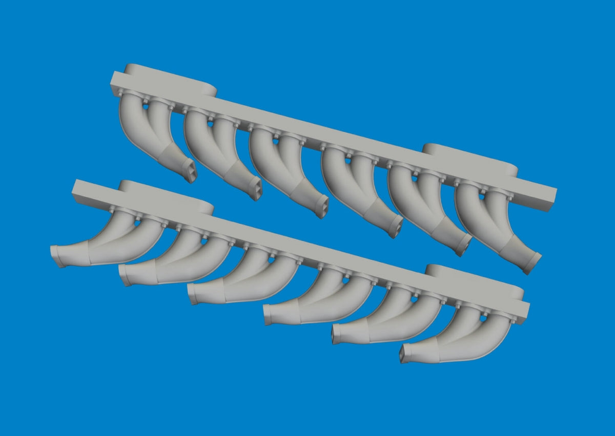 Eduard 6481049 P-39 exhaust stacks fishtail PRINT ARMA HOBBY 1/48 – immagine 2