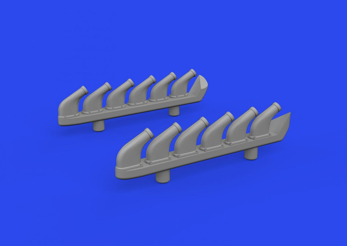 Eduard 672358 P-51D exhaust stacks PRINT EDUARD 1/72 – imagen 3