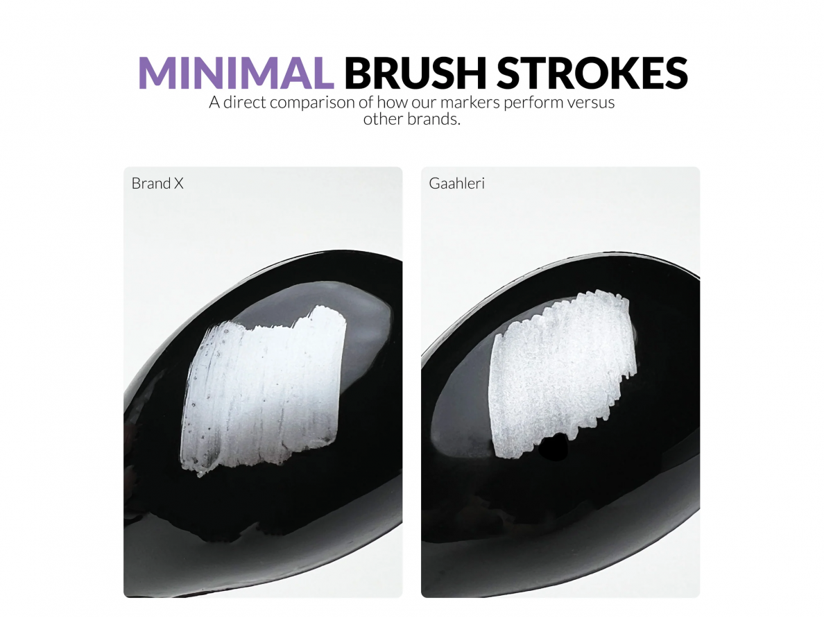 Gaahleri 45138 Metallic Series Marker Dark Steel