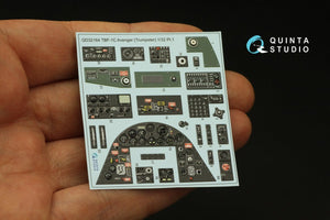 Quinta Studio QD32164 TBF-1C Avenger 3D-Printed &amp;amp; coloured Interior on decal paper (Trumpeter) 1/32 – imagen 4