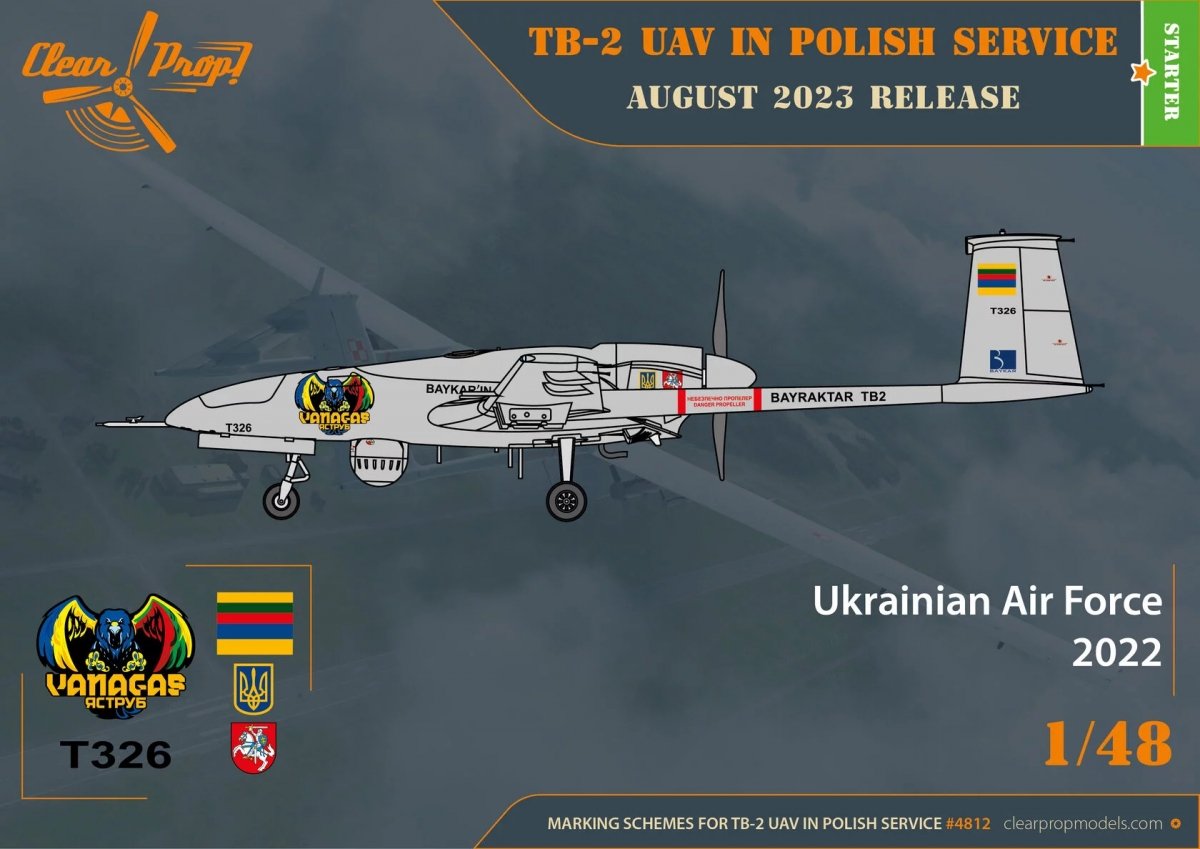 Clear Prop! CP4812 TB.2 UAV in Polish Service STARTER KIT 1/48 – immagine 4
