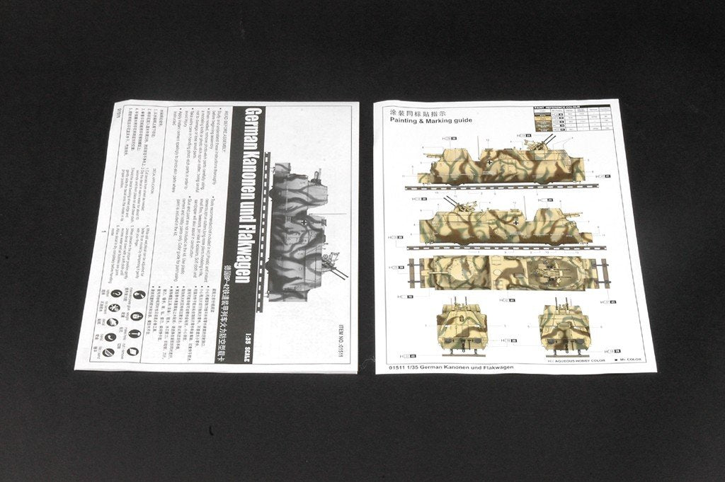 Trumpeter 01511 German Kanonen und Flakwagen 1/35 – imagen 2