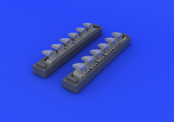 Eduard 648247 Bf 109G exhaust stacks 1/48 EDUARD – imagen 4