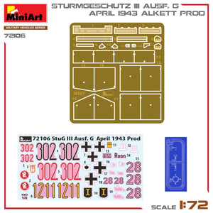 MiniArt 72106 STURMGESCHUTZ III AUSF. G, APRIL 1943 ALKETT PROD. 1/72 – imagen 11