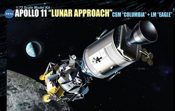Dragon 11001 Apollo 11 "Lunar Approach" CSM "Columbia" + LM "Eagle" 1/72