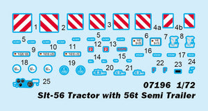 Trumpeter 07196 Slt-56 Tractor with 56t Semi Trailer 1/72 – imagen 4