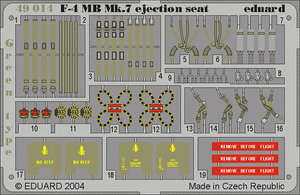 Eduard 49014 F-4 ejection seat green 1/48 Hasegawa