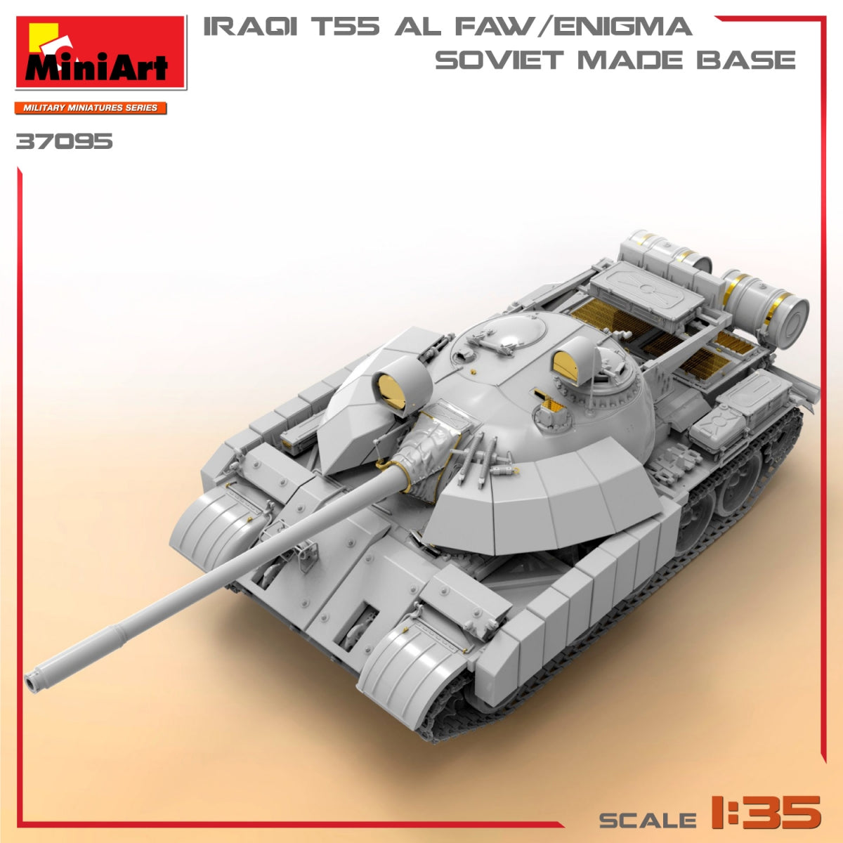 MiniArt 37095 IRAQI T-55 AL FAW/ENIGMA. SOVIET MADE BASE 1/35 – imagen 3