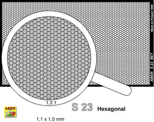 Filet Aber S-23 à mailles hexagonales de 1,1 x 1,0 mm – image 2