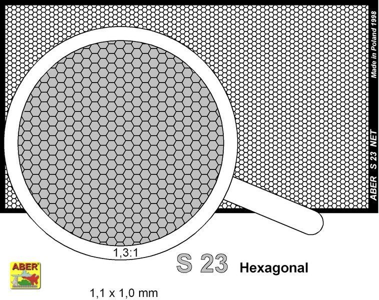 Filet Aber S-23 à mailles hexagonales de 1,1 x 1,0 mm – image 2