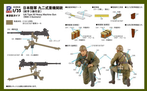 Pit-Road G39 IJA Type 92 Heavy Machine Gun with Figure 1/35 – imagen 7