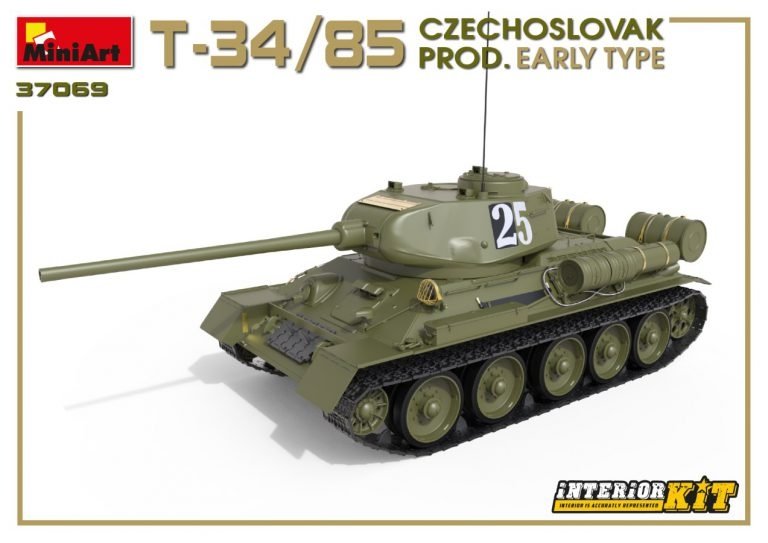 Miniart 37069 T-34/85 Production tchécoslovaque Type précoce 1/35 – image 4