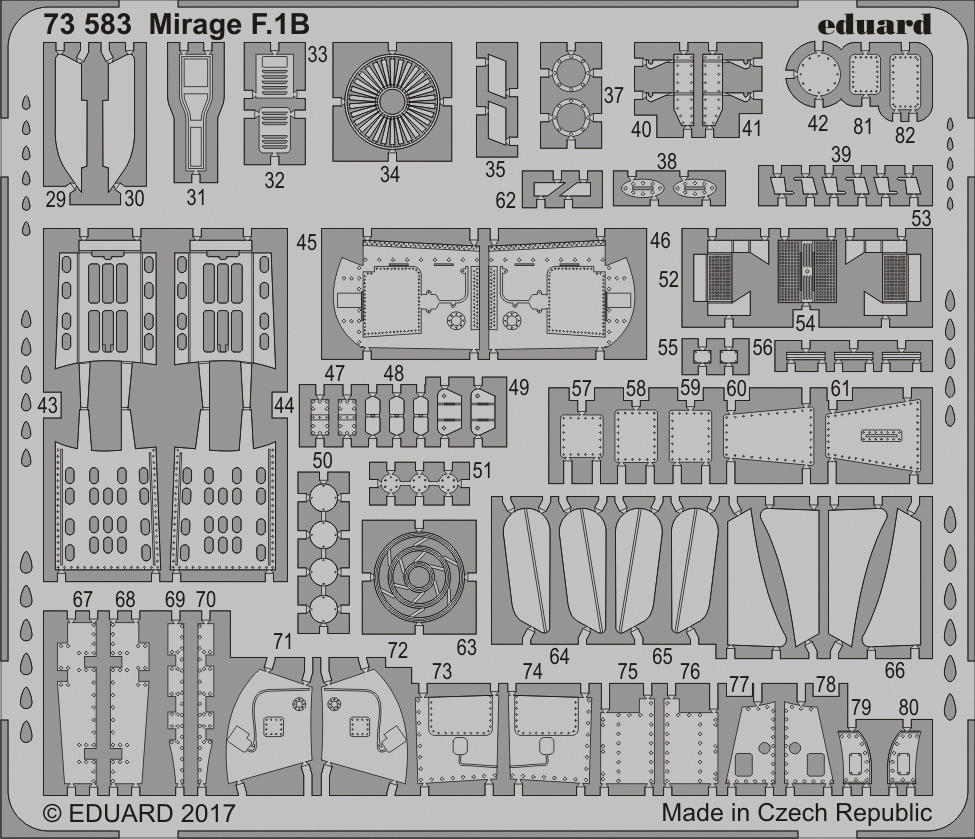 Eduard SS583 Mirage F.1B SPECIAL HOBBY 1/72 – imagen 2