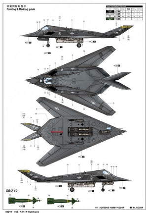 Trumpeter 03219 F-117A Nighthawk 1/32 – zdjęcie 3