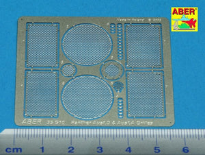 Aber 35G10 Grilles for german tank PzKpfw V Ausf.A/D Panther (Sd.Kfz.181) 1/35 – zdjęcie 2