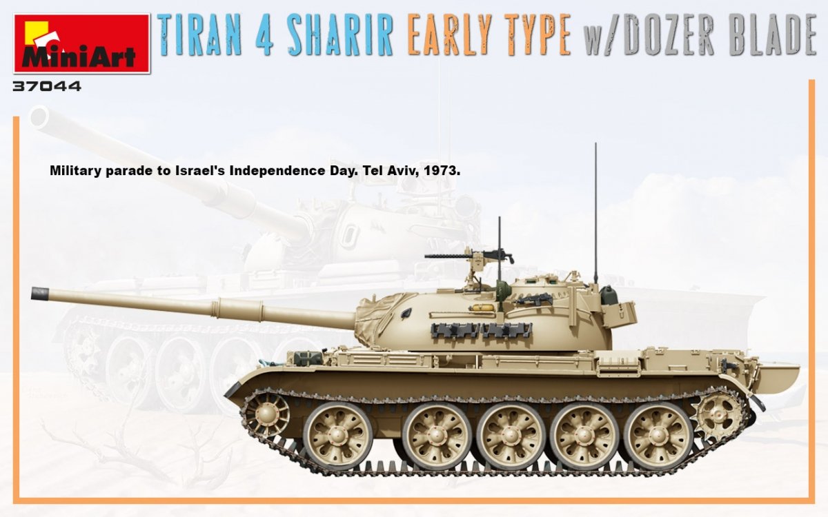 MiniArt 37044 TIRAN 4 Sharir Early Type avec lame de bulldozer 1/35 – image 7