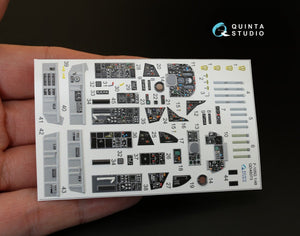 Quinta Studio QD48073 F-105G 3D-Printed &amp;amp; coloured Interior on decal paper (for HobbyBoss kit) 1/48 – imagen 2