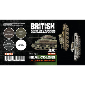 AK Interactive RCS128 British Army AFV Colors. North-West Europe 1944-1945 4x17ml – imagen 2