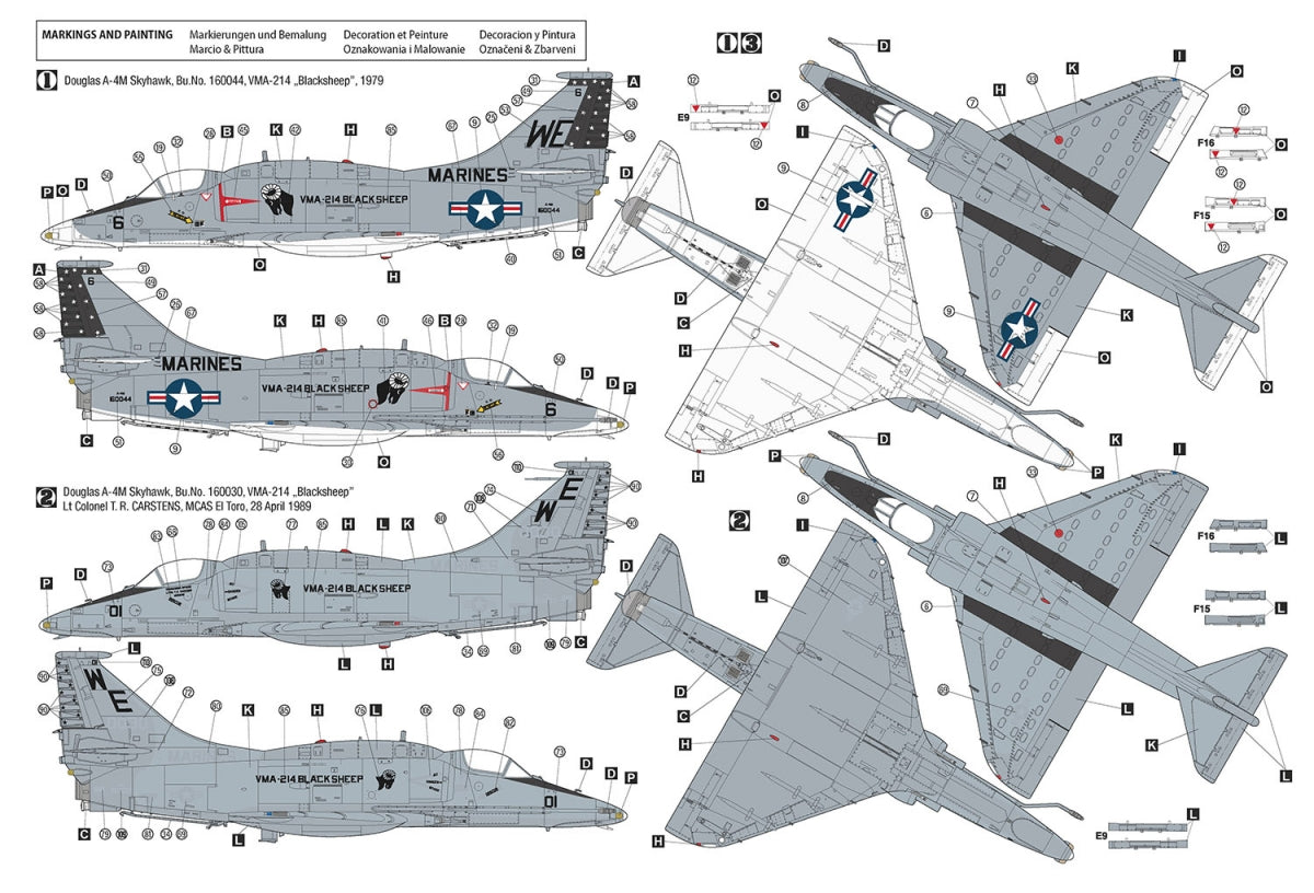 Hobby 2000 48036 Douglas A-4M Skyhawk ( HASEGAWA + CARTOGRAF + MASKI ) 1/48 – imagen 3