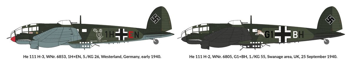 Hobby 2000 72048 Heinkel He-111H-2/H-3 Western Front 1940 1/72 – imagen 2