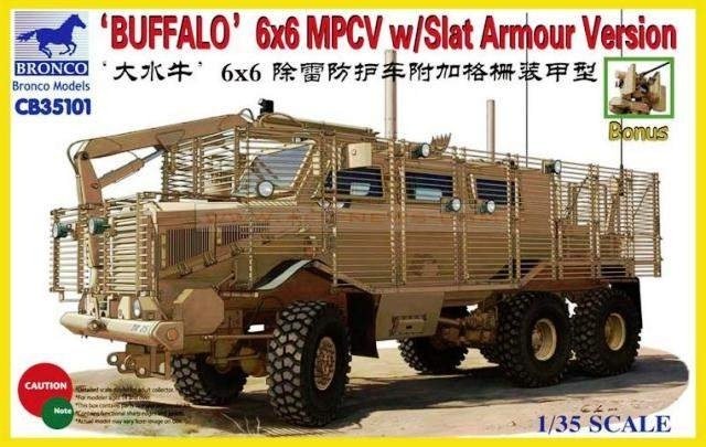 Bronco CB35101 Buffalo 6x6 MPCV avec version à blindage à lames (1/35)