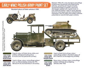 Hataka HTK-CS11 ORANGE LINE – Early WW2 Polish Army paint set 4x17ml – imagen 3