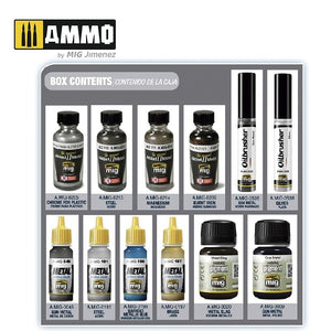 AMMO of Mig Jimenez 7809 SUPER PACK METALLICS – imagen 2