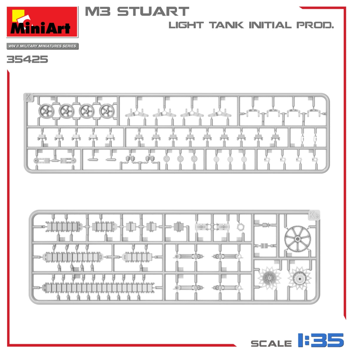 MiniArt 35425 M3 STUART LIGHT TANK, INITIAL PROD 1/35 – image 15