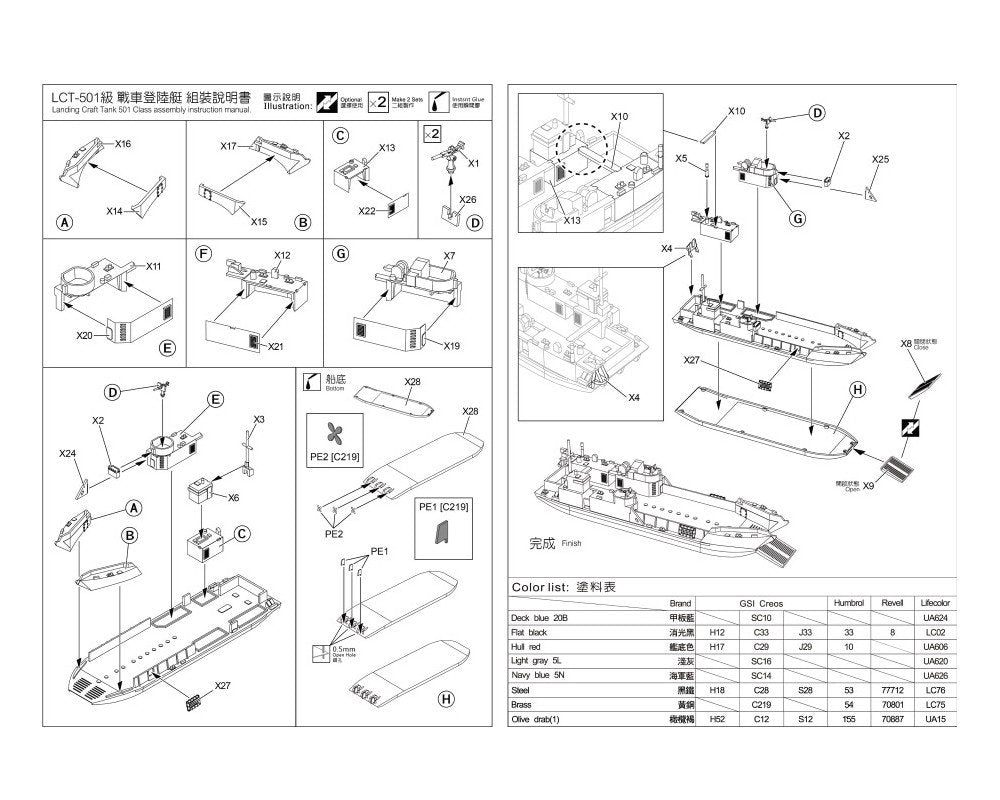 AFV Club SE735S02 ROC LCT Mk.6 &amp;amp; Landing Vehicle Set 1/350 – image 2