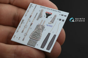 Quinta Studio QD32088 Su-27 3D-Printed &amp;amp; coloured Interior on decal paper (Trumpeter) (full version) 1/32 – imagen 12