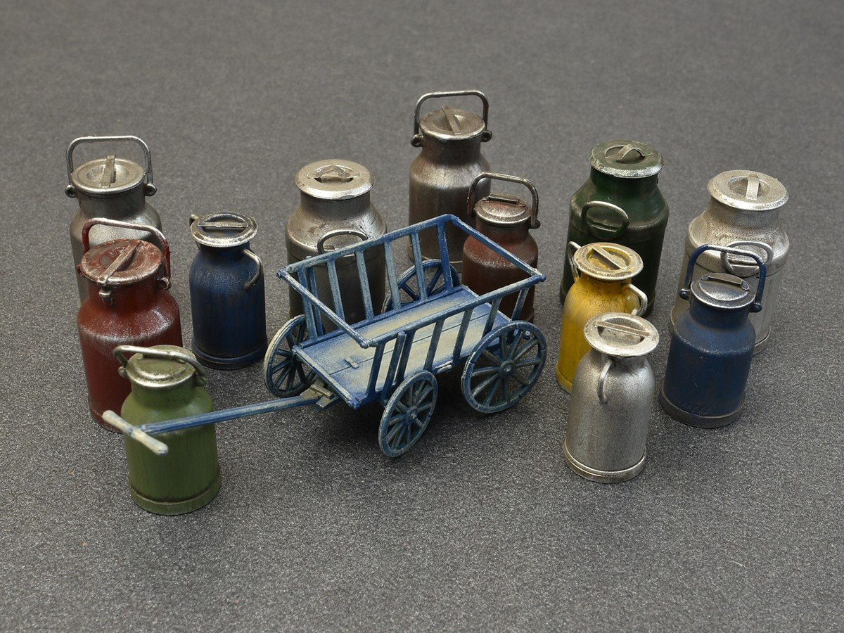 MiniArt 35580 MILK CANS WITH SMALL CART 1/35 – imagen 2