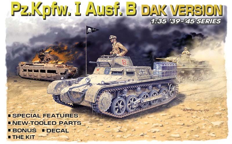 Dragon 6207 Pzkpfw. I Ausf. B, DAK Version 1/35