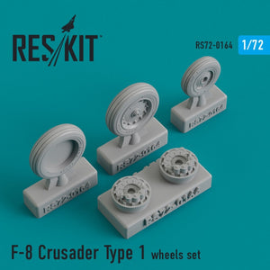 RESKIT RS72-0164 F-8 &amp;quot;CRUSADER&amp;quot; TYPE 1 WHEELS SET 1/72