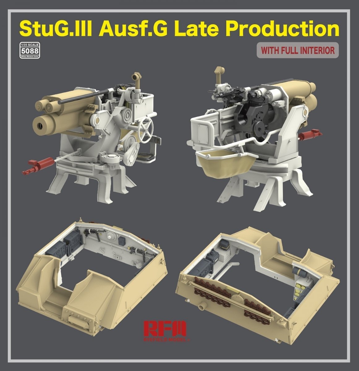 Rye Field Model 5088 StuG.III Ausf.G Late Production with full interior 1/35 – imagen 4