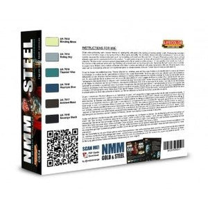 Lifecolor CS54 Acrylic paint set NMM Steel 6x22ml – zdjęcie 2