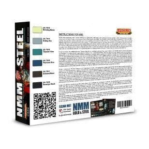 Lifecolor CS54 Acrylic paint set NMM Steel 6x22ml – zdjęcie 2