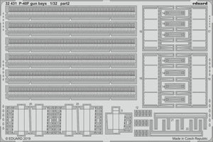 Eduard 32431 P-40F gun bays 1/32 TRUMPETER – zdjęcie 2