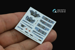 Intérieur imprimé en 3D et coloré sur papier décalcomanie (Trumpeter) pour Su-30MKK de Quinta Studio QD+72177 (avec pièce en résine imprimée en 3D) à l&amp;#39;échelle 1/72 – image 3