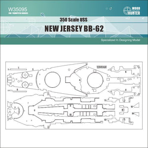 Wood Hunter W35095 USS NEW JERSEY BB-62 1/350 – Bild 2